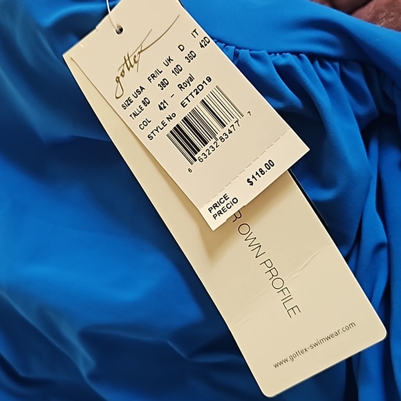 NEW Profile By Gottex Tutti Frutti Shirred Underwire One Piece Swim Bathing Suit - Picture 12 of 12